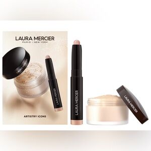 ✨ Laura Mercier Artistry Icons Duo: Setting Powder & Caviar Stick Eye Color ✨